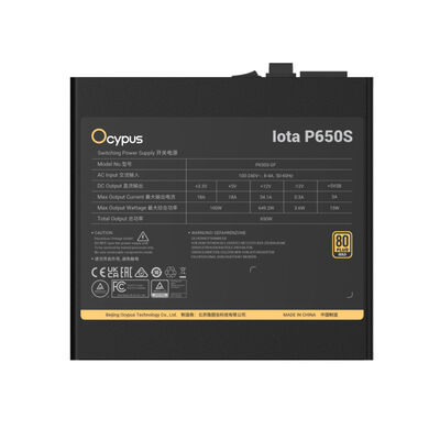Ocypus  Iota P650S  Iota-P650S-GFFBK025X-JP (ATX 650W) 