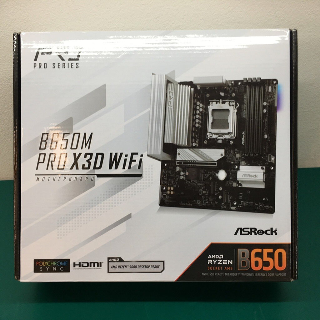 中古 ASRock B650M Pro X3D WiFi (B650 AM5 mATX DDR5) 5250001526