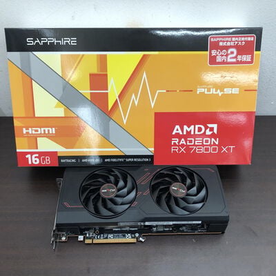 【福山ココローズ店】中古  SAPPHIRE 11330-02-20G PULSE RX7800XT GAMING (RX7800XT 16GB) 162728 