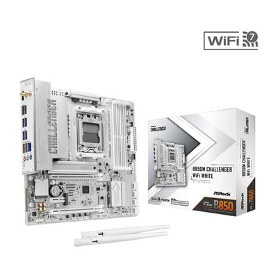 ASRock  B850M Challenger WiFi White (B850 AM5 MicroATX) 