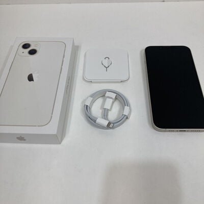 【神戸・三宮店】中古  【au版SIMフリー】Apple iPhone13 6.1インチ 128GB (スターライト) MLND3J/A 147331 