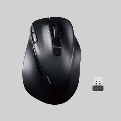 エレコム  M-XGL50MBSKBK (静音 充電式 Bluetooth5.0マウス &ldquo;EX-G&rdquo; 8ボタン Lサイズ ブラック) 