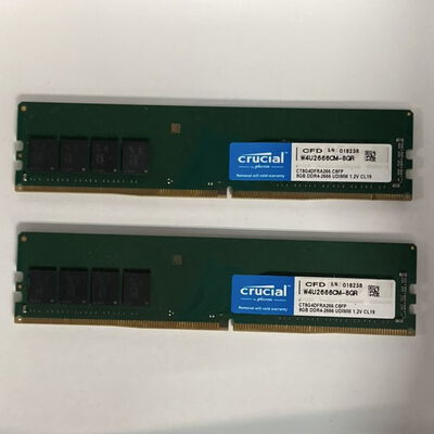 【八王子店】中古  8GB 2枚組(合計16GB) PC4-21300/DDR4-2666 デスクトップ用 190926 