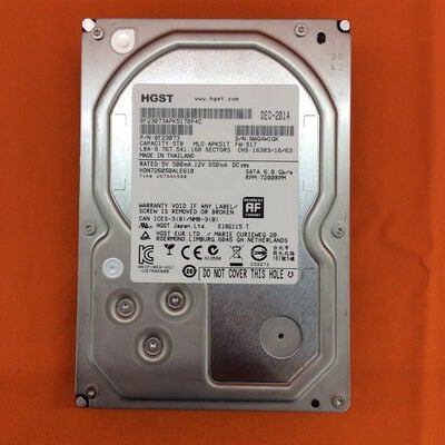 【なんば店】中古  HGST HDN726050ALE610 5TB（3.5インチ HDD 5TB SATA） 3480034510 