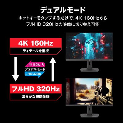 ASUS  ROG Strix XG27UCG (27インチワイド 液晶モニター ブラック) 