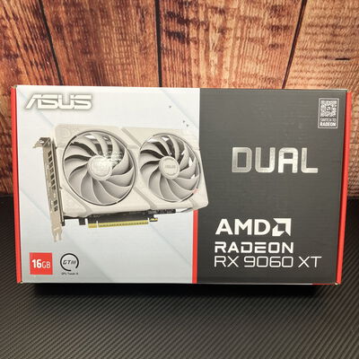 【富士青葉店】中古  ASUS DUAL-RX9060XT-16G-WHITE (RX9060XT 16G) 5070001640 