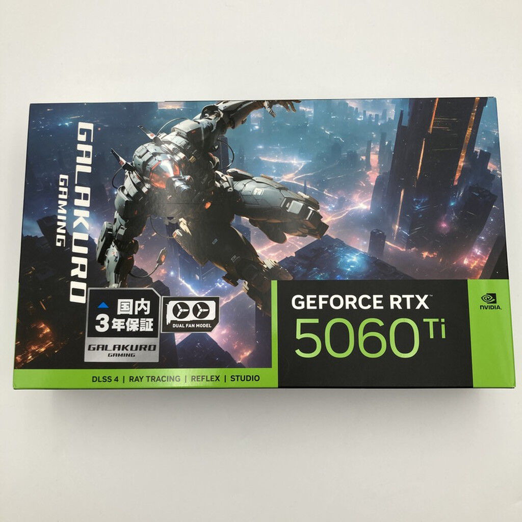 中古　玄人志向　GeForce RTX 5060 Ti 16GB 中古 玄人志向 GG-RTX5060Ti-E16GB/OC/DF/V2(RTX5060Ti 16GB) 188955