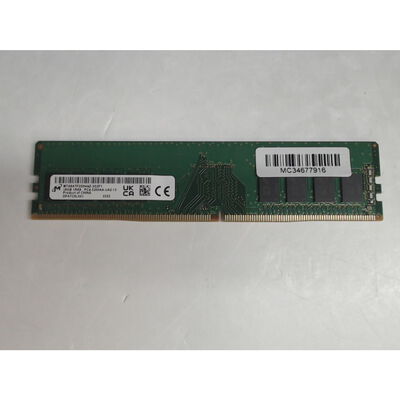 【前橋ｲﾝﾀｰｱｶﾏﾙ店】中古  Micron　MTA8ATF2G64AZ-3G2F1PC4-25600 16GB デスクトップ用(DDR4-3200)1枚 4540002234 