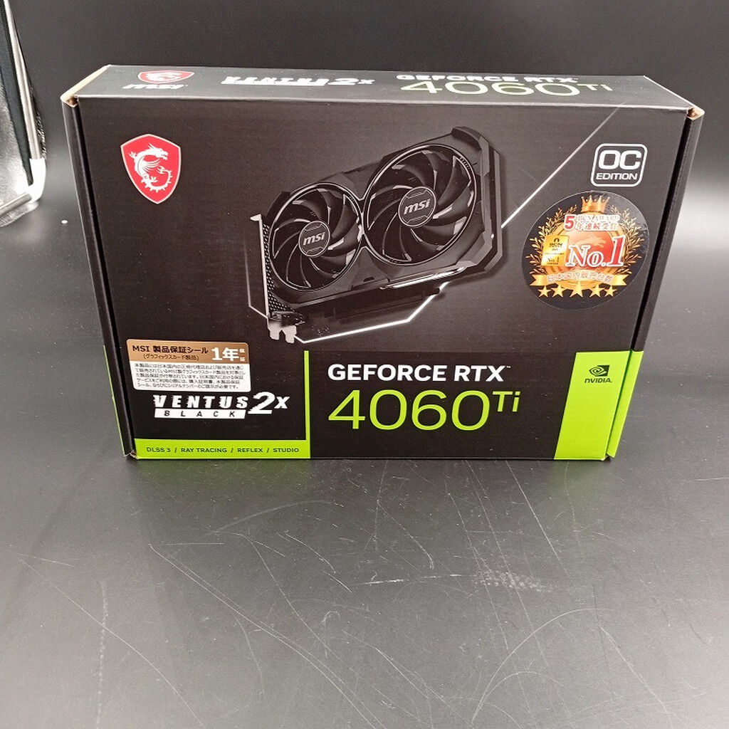 【中古】msi Geforce RTX4060ti Ventus 2X 8GOC 中古】MSI GeForce RTX 4060 Ti VENTUS 2X BLACK 16G OC
