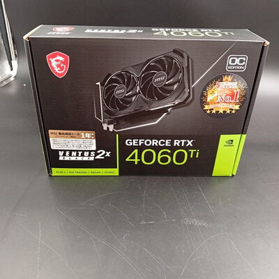 【大須店】中古  MSI GeForce RTX 4060 Ti VENTUS 2X BLACK 8G OC（RTX4060Ti 8GB） 3480034782 