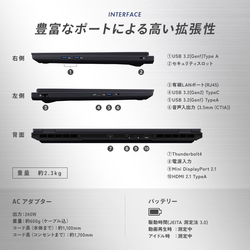GALLERIA ZL7C-R57-6A（ZL7C-R57-6A）19336｜パソコン通販のドスパラ