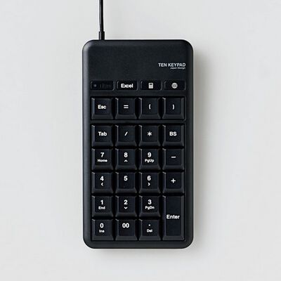 エレコム  TK-TCM015BK (ホットキー付きUSBテンキーパッド) 