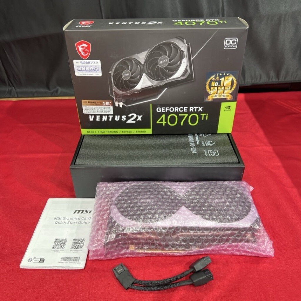中古 MSI GeForce RTX 4070 Ti VENTUS 2X 12G OC（RTX4070Ti 12GB