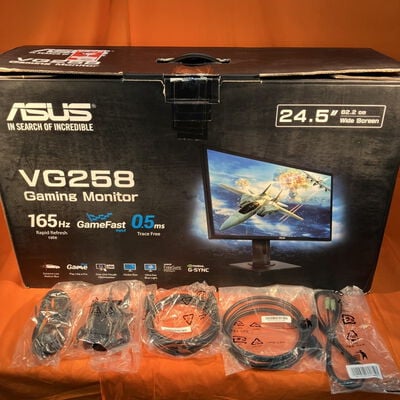 【なんば店】中古  ASUS VG258QR-G(24.5"W 1D1H1DP 0.5ms TN 165Hz) 3280021536 