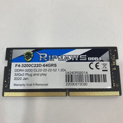 【神戸・三宮店】中古  PC4-25600 32GB ノート用 158773 