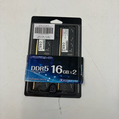 【なんば店】中古  ﾄﾞｽﾊﾟﾗｾﾚｸﾄ D5D4800-16G2A(DDR5 PC5-38400 16GBx2) 201402 
