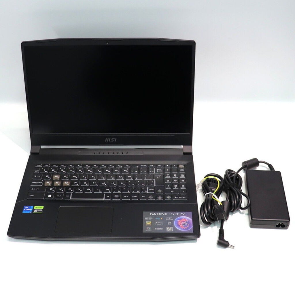 中古 MSI Katana 15 B12VGK-093JP(i7-12650H/16GB/SSD1TB/なし/RTX4070 中古 MSI Katana 15 B12VGK-093JP(i7-12650H/16GB/SSD1TB/なし/RTX4070