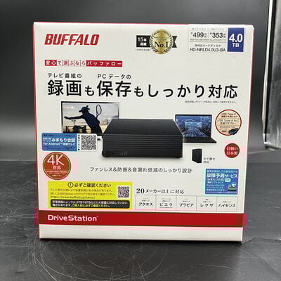 【大須店】中古  BUFFALO HD-NRLD4.0U3-BA(USB3.1 外付HDD 4TB 黒) 3120023053 