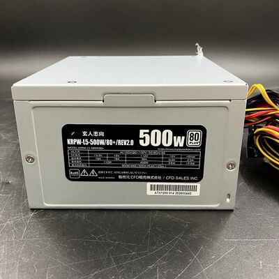 【大須店】中古  玄人志向 KRPW-L5-500W/80+/REV2.0(ATX 500W 80+) 3120023041 