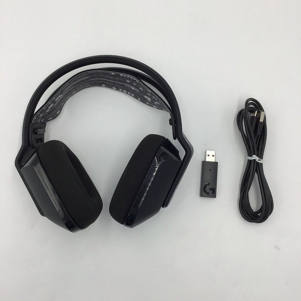 中古 ﾛｼﾞｸｰﾙ G733-BKr (無線 RGB ｹﾞｰﾐﾝｸﾞﾍｯﾄﾞｾｯﾄ) 180723 （281445