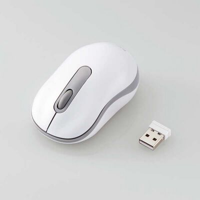 エレコム  M-DY10DRSKWH (抗菌 ワイヤレス静音光学式マウス 3ボタン/Sサイズ ホワイト) 