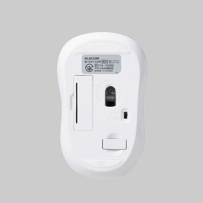 エレコム  M-DY11DRSKWH (抗菌 ワイヤレス静音光学式マウス 3ボタン/Mサイズ ホワイト) 