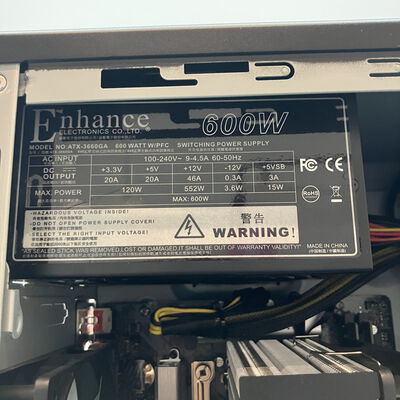 【浦添城間店(沖縄)】中古  フロンティアデスクトップ(i5 12400F/32GB/SSD1TB/RTX3060Ti/W11H) 4780001155 