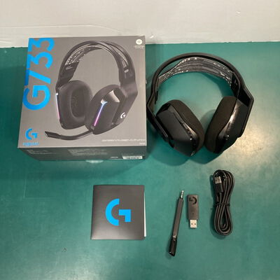 【富山本郷店】中古  ﾛｼﾞｸｰﾙ G733-BK (無線 RGB ｹﾞｰﾐﾝｸﾞﾍｯﾄﾞｾｯﾄ) 4760001290 