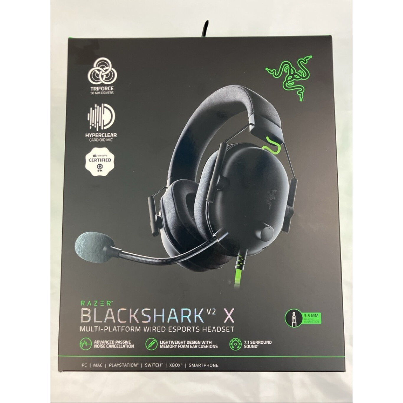 中古 Razer BlackShark V2 X RZ04-03240100-R3M1 3240009372