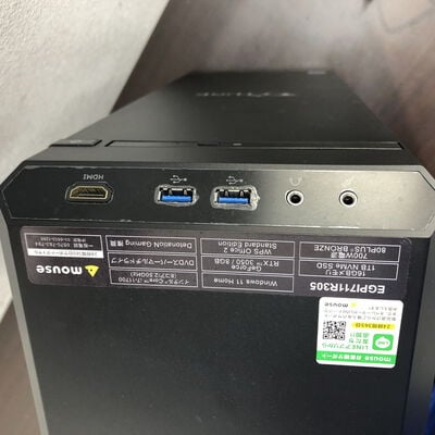 【福山ココローズ店】中古  GTUNE(i7 11700/16GB/SSD1TB/RTX3050 8GB/W11H) 5090001114 
