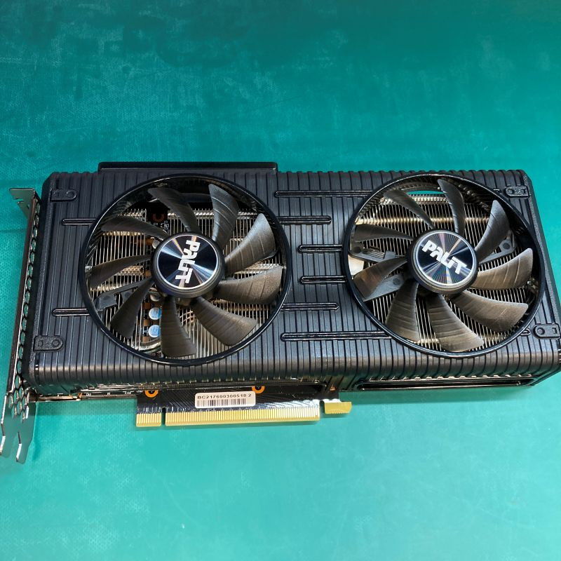 PCパーツ Palit RTX3060Ti 8GB NE6306T019P2-190AD GeForce RTX 3060 Ti Dual 8GB Graphics Card