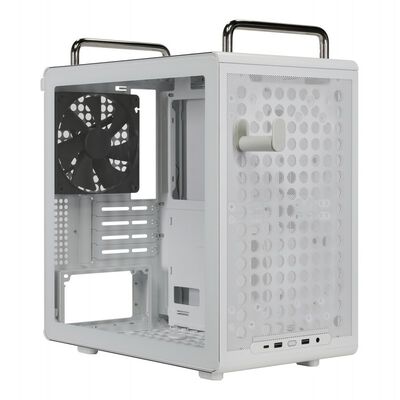 CoolerMaster  Qube 340 White Q340-WGNN-S00 (MicroATX ガラスパネル ホワイト) 