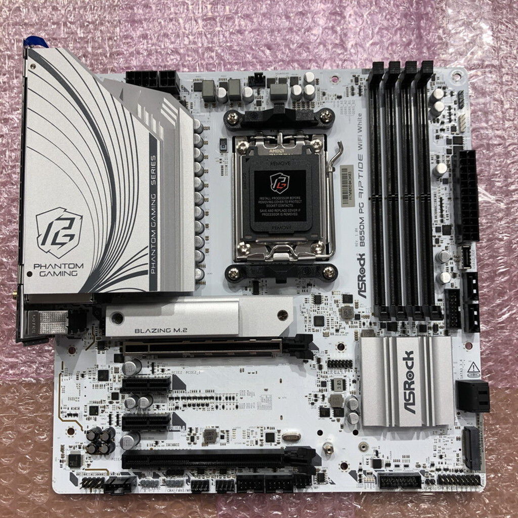 中古 ASRock B650M PG Riptide WiFi White(B650 AM5 mATX) 5160000853