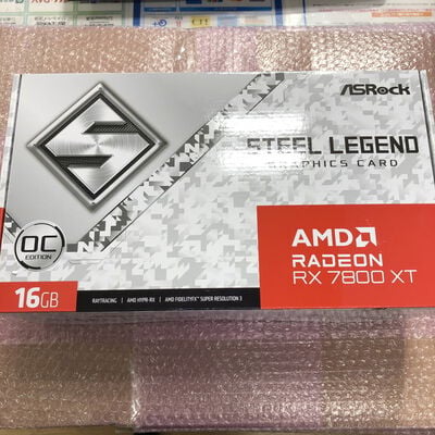 【宮崎恒久店】中古  ASRock RX7800XT SL 16GO(RX7800XT Steel Legend OC) 5160000944 