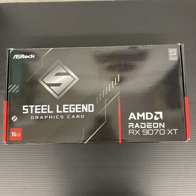 【広島店】中古  ASRock RX9070XT SLD 16G Steel Legend Dark 16GB (RX9070XT 16G) 176936 