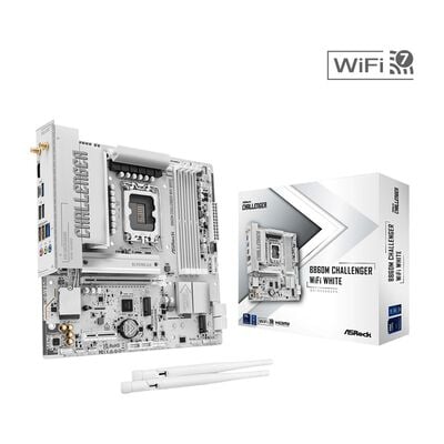 ASRock  B860M Challenger WiFi White (B860 1851 MicroATX ホワイト) 