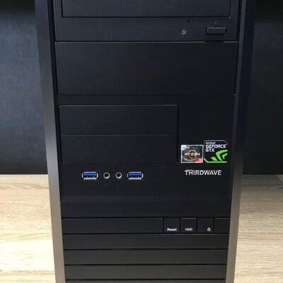 【松山環状枝松店】中古  Thirdwave Lightning AT5(Ryzen5 3500/16GB/SSD256GB＋HDD1TB/DVDマルチ/GTX1660super/W10H) 4560001205 