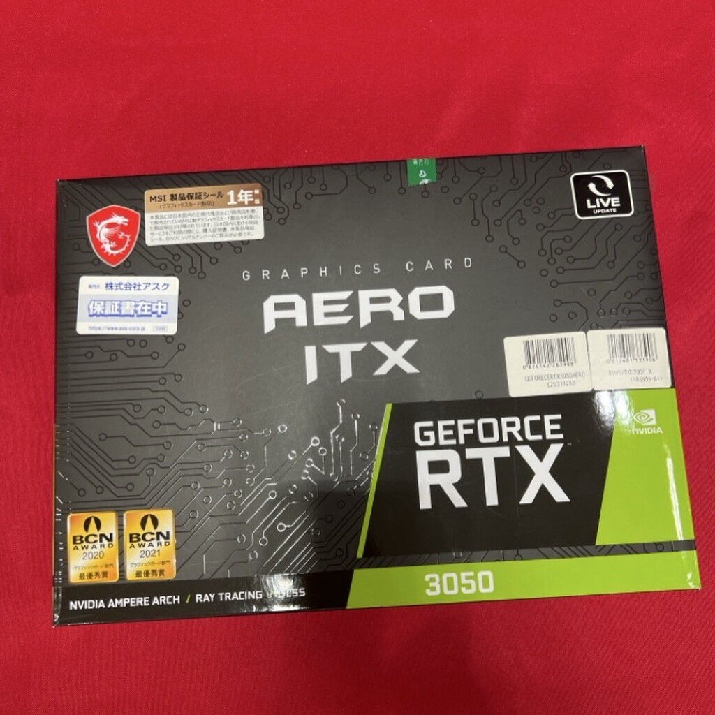 中古 GeForce RTX3050 AERO ITX 8G 5140000942 ｜ パソコン通販