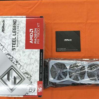 【なんば店】中古  ASRock RX7800XT SL 16GO RX7800XT Steel Legend OC (RX7800XT 16GB) 162734 