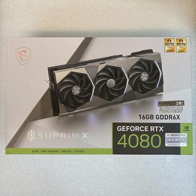 【京都店】中古  MSI GeForce RTX 4080 16GB SUPRIM X (RTX4080 16GB) 3180006072 