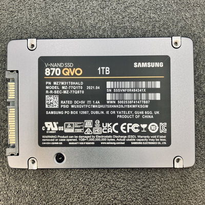 【熊本浜線店】中古  SAMSUNG 870QVO 1TB( 2.5インチ SSD 1TB SATA) 5370001251 