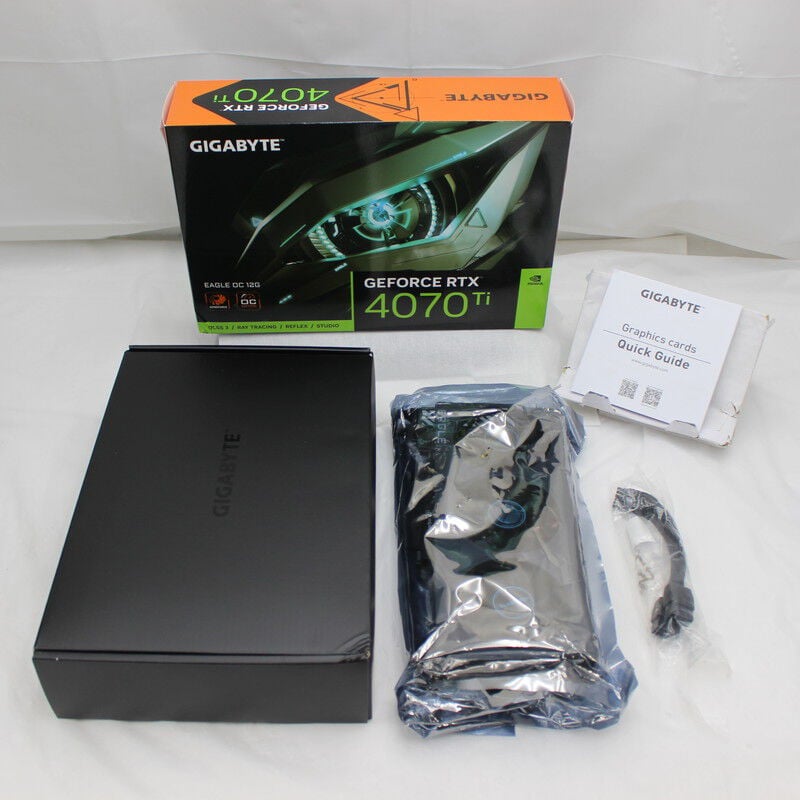中古 GIGABYTE GV-N407TEAGLE OC-12GD Rev2.0（RTX4070Ti 12GB