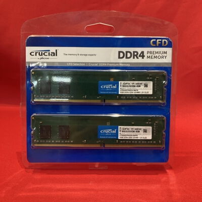 【千葉店】中古  crucial 8GB 2枚組(合計16GB) PC4-25600/DDR4-3200 デスクトップ用 3250006802 