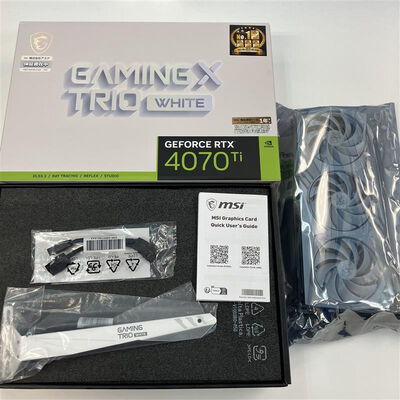 【仙台店】中古  MSI GeForce RTX 4070 Ti GAMING X TRIO WHITE 12G 3240008682 