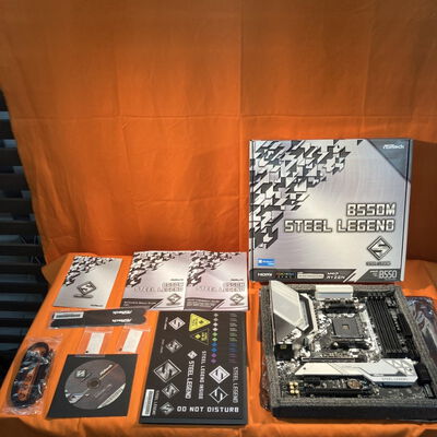 【なんば店】中古  ASRock B550M Steel Legend (B550 AM4 mATX DDR4) 142939 