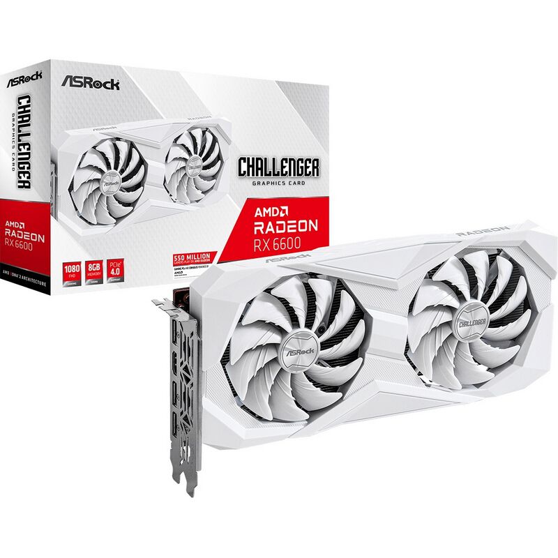 ASRock Radeon RX 6600 Challenger White 8GB (RX6600 CLW 8G