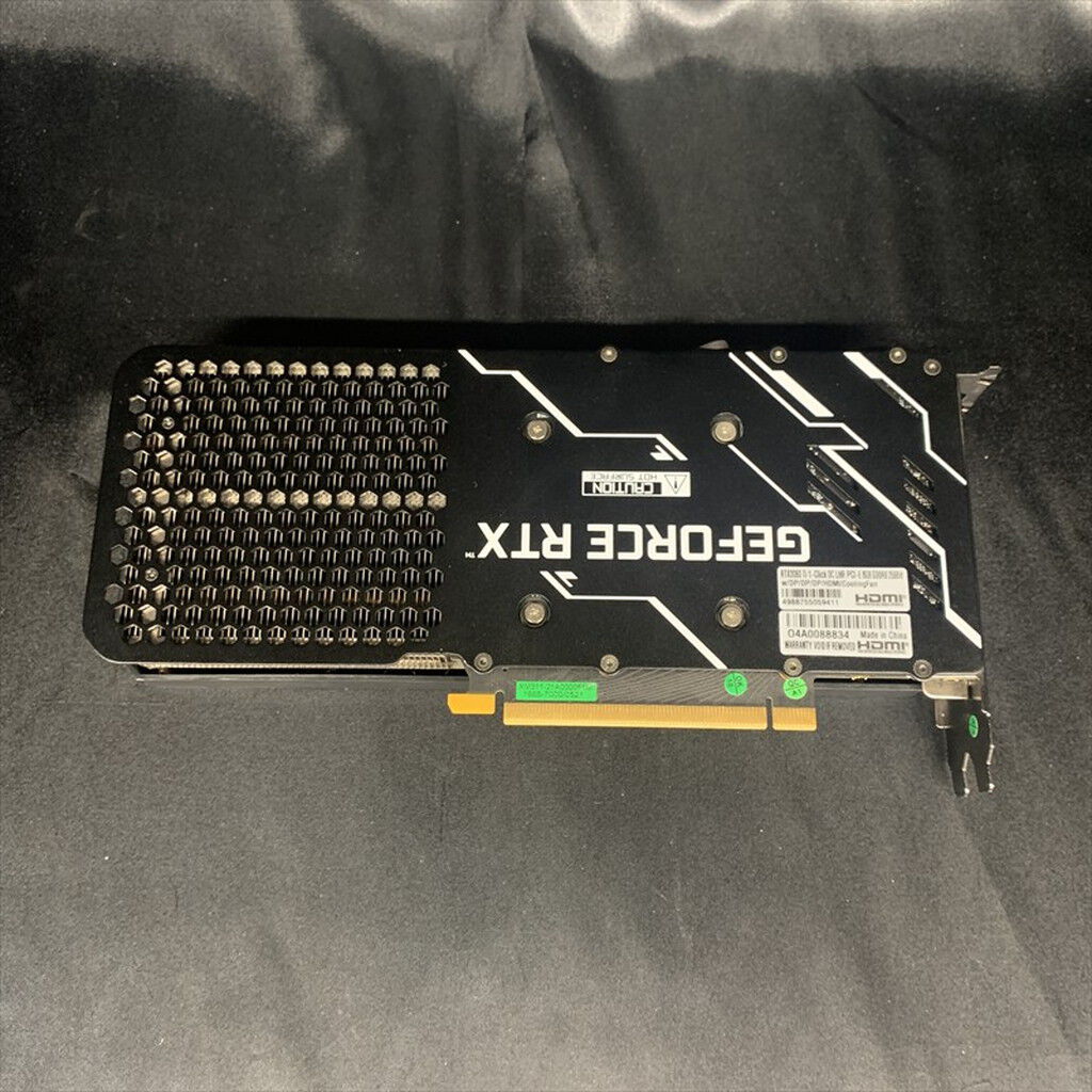 中古 【LHR版】玄人志向 GG-RTX3060Ti-E8GB/DF/LHR (RTX3060Ti 8GB