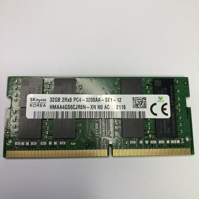 【札幌店】中古  DDR4 PC4-25600 32GB SODIMM ノート用 148255 
