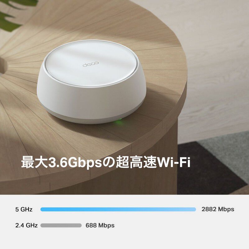 TP-Link Deco BE25(1-pack)(jp) BE3600 デュアルバンドメッシュWi-Fi 7