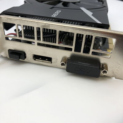 【宇都宮鶴田店】中古  MSI GeForce GTX 1650 AERO ITX 4G OC(GTX1650 4G GDR5) 139574 